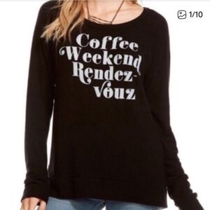 Chaser Coffee Weekend Rendez-Vouz Fleece Sweatshirt